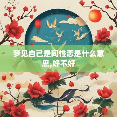 梦见自己是同性恋是什么意思,好不好