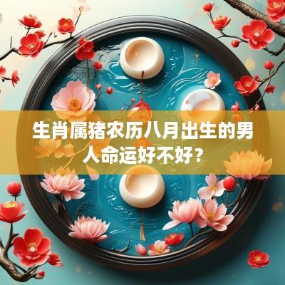 生肖属猪农历八月出生的男人命运好不好？