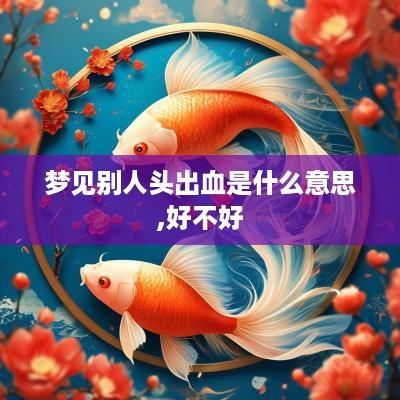 梦见别人头出血是什么意思,好不好