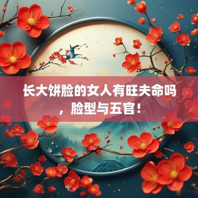 长大饼脸的女人有旺夫命吗，脸型与五官！