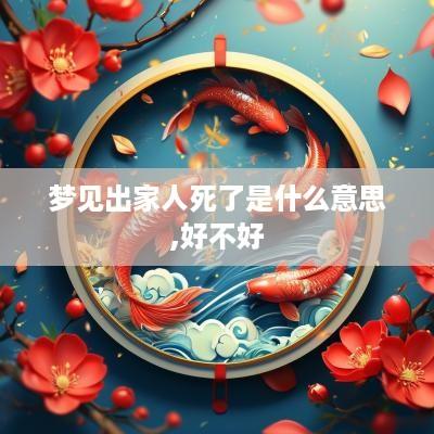 梦见出家人死了是什么意思,好不好