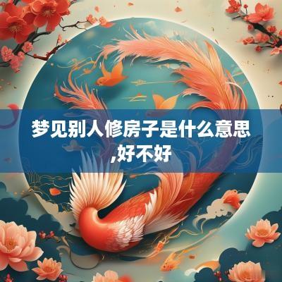 梦见别人修房子是什么意思,好不好