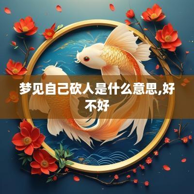 梦见自己砍人是什么意思,好不好