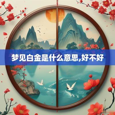 梦见白金是什么意思,好不好