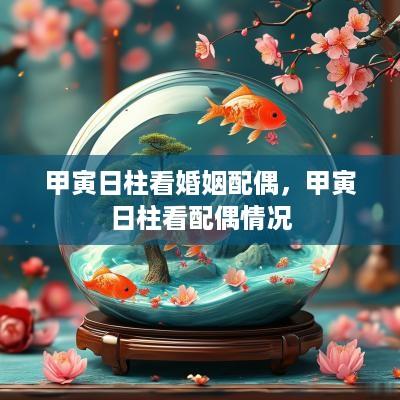 甲寅日柱看婚姻配偶，甲寅日柱看配偶情况