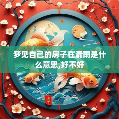 梦见自己的房子在漏雨是什么意思,好不好