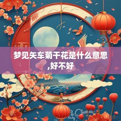 梦见矢车菊干花是什么意思,好不好