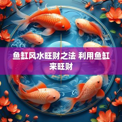 鱼缸风水旺财之法 利用鱼缸来旺财