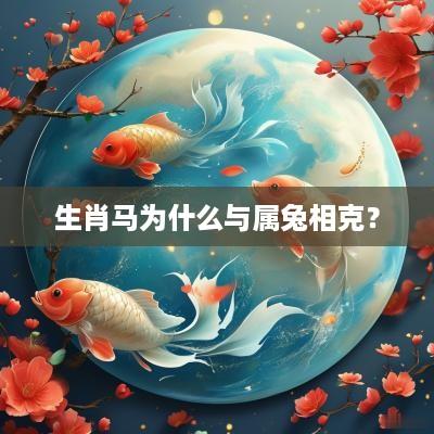 生肖马为什么与属兔相克？