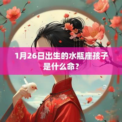 1月26日出生的水瓶座孩子是什么命？