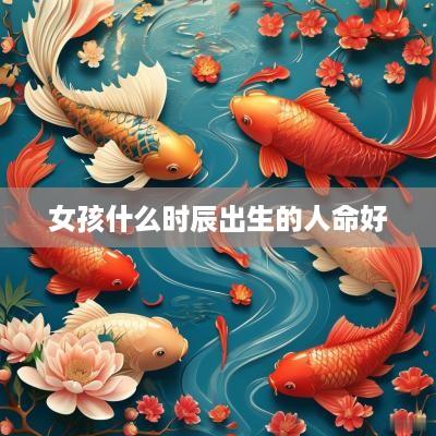 女孩什么时辰出生的人命好