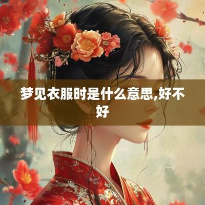 梦见衣服时是什么意思,好不好