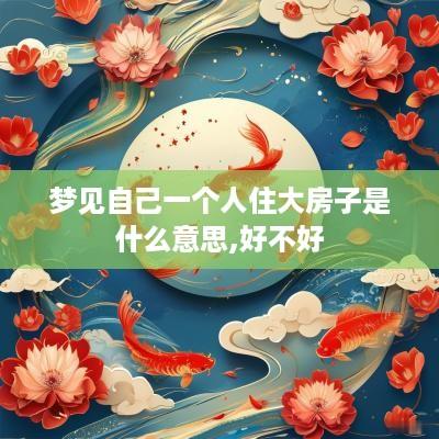 梦见自己一个人住大房子是什么意思,好不好