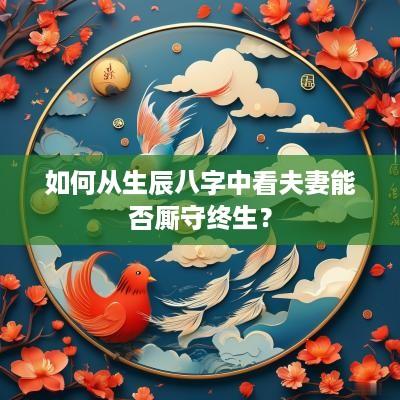 如何从生辰八字中看夫妻能否厮守终生？