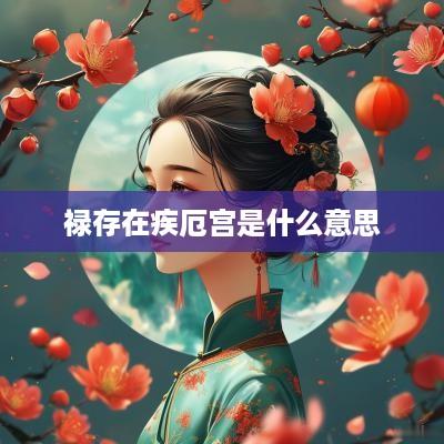 禄存在疾厄宫是什么意思