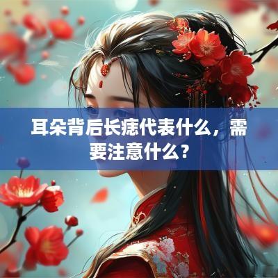耳朵背后长痣代表什么，需要注意什么？