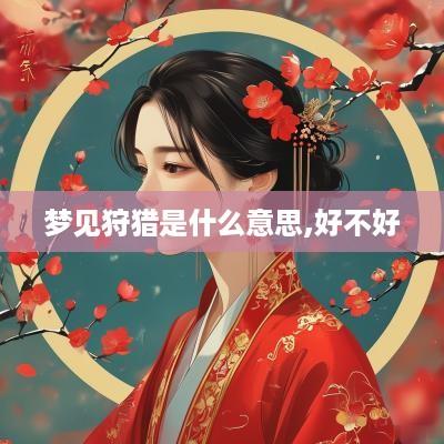 梦见狩猎是什么意思,好不好