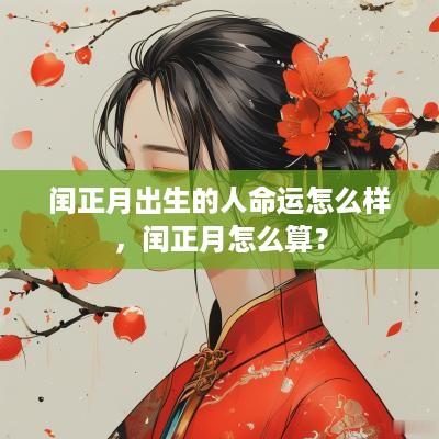 闰正月出生的人命运怎么样，闰正月怎么算？