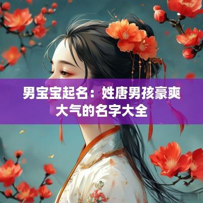 男宝宝起名：姓唐男孩豪爽大气的名字大全