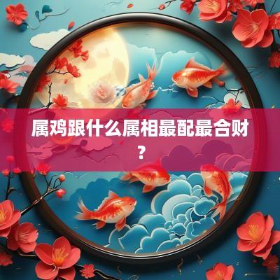 属鸡跟什么属相最配最合财？