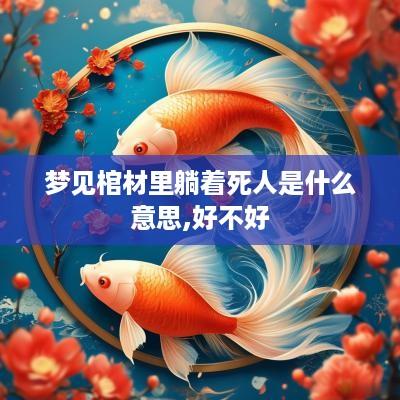 梦见棺材里躺着死人是什么意思,好不好