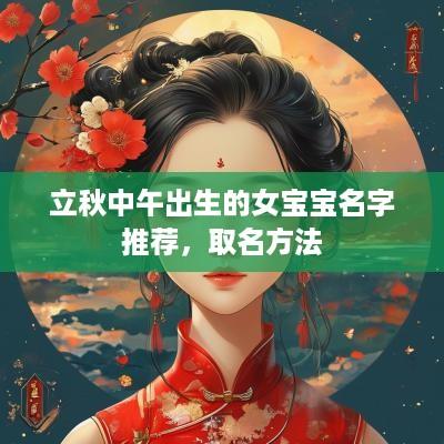 立秋中午出生的女宝宝名字推荐，取名方法