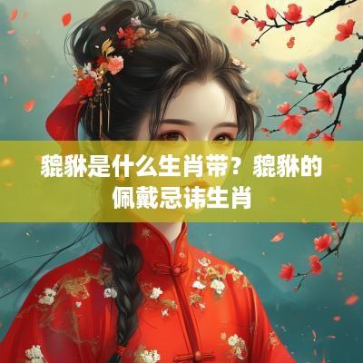 貔貅是什么生肖带？貔貅的佩戴忌讳生肖