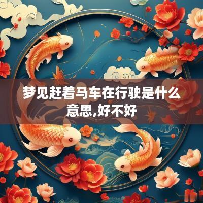 梦见赶着马车在行驶是什么意思,好不好