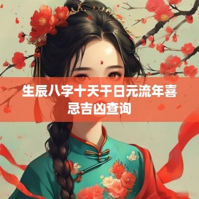 生辰八字十天干日元流年喜忌吉凶查询