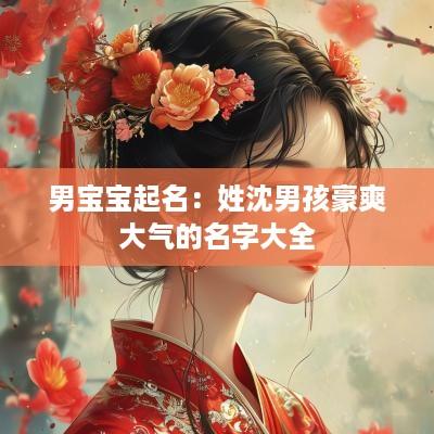 男宝宝起名：姓沈男孩豪爽大气的名字大全