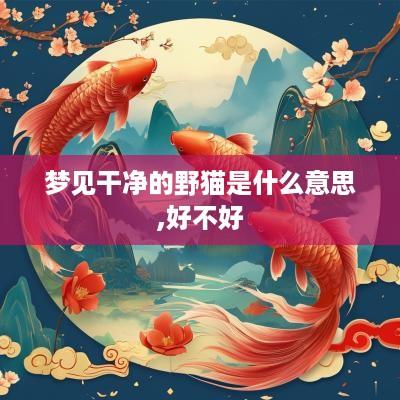 梦见干净的野猫是什么意思,好不好