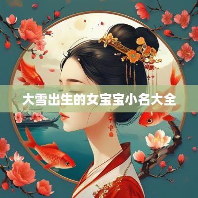 大雪出生的女宝宝小名大全