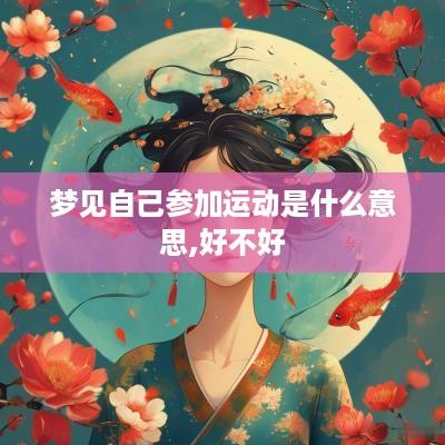 梦见自己参加运动是什么意思,好不好