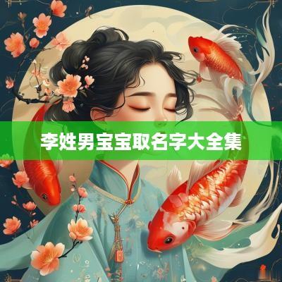 李姓男宝宝取名字大全集