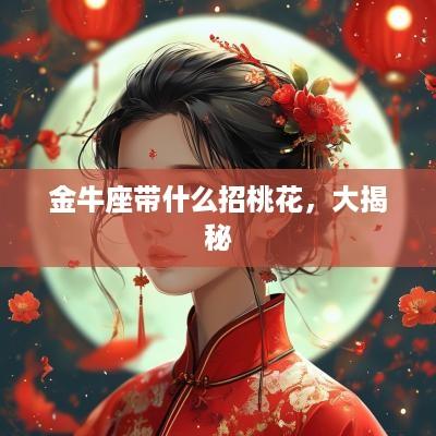 金牛座带什么招桃花，大揭秘