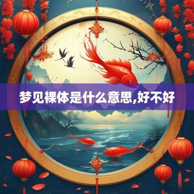 梦见裸体是什么意思,好不好
