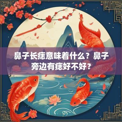 鼻子长痣意味着什么？鼻子旁边有痣好不好？