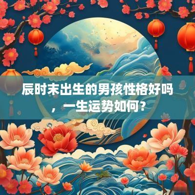 辰时末出生的男孩性格好吗，一生运势如何？