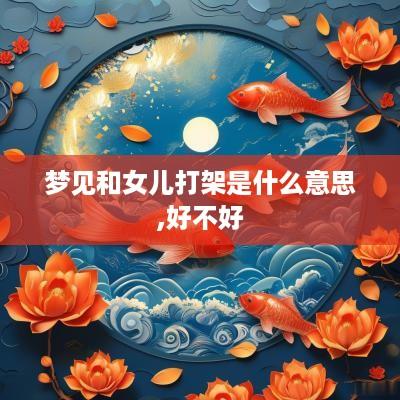 梦见和女儿打架是什么意思,好不好