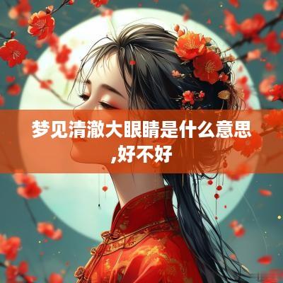 梦见清澈大眼睛是什么意思,好不好
