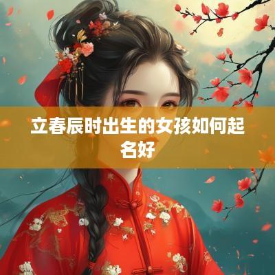 立春辰时出生的女孩如何起名好