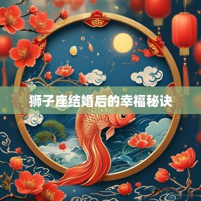 狮子座结婚后的幸福秘诀