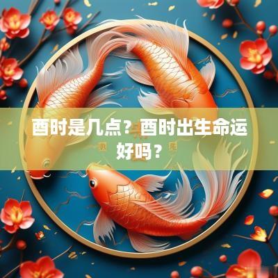 酉时是几点？酉时出生命运好吗？