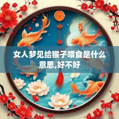 女人梦见给猴子喂食是什么意思,好不好
