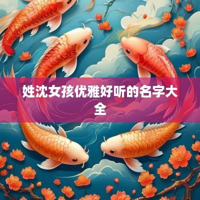 姓沈女孩优雅好听的名字大全