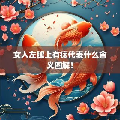 女人左腿上有痣代表什么含义图解！
