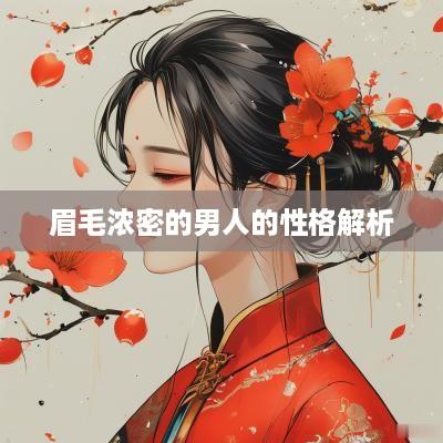 眉毛浓密的男人的性格解析