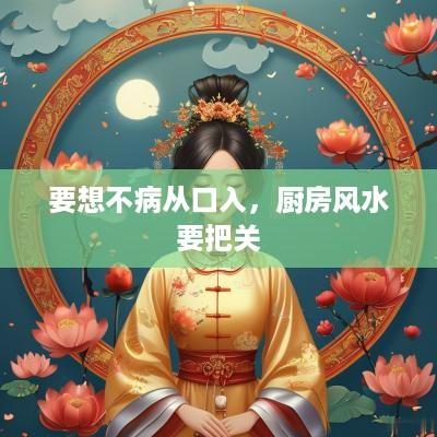 要想不病从口入，厨房风水要把关