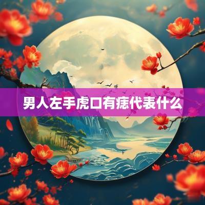 男人左手虎口有痣代表什么