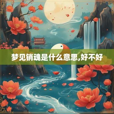 梦见销魂是什么意思,好不好
